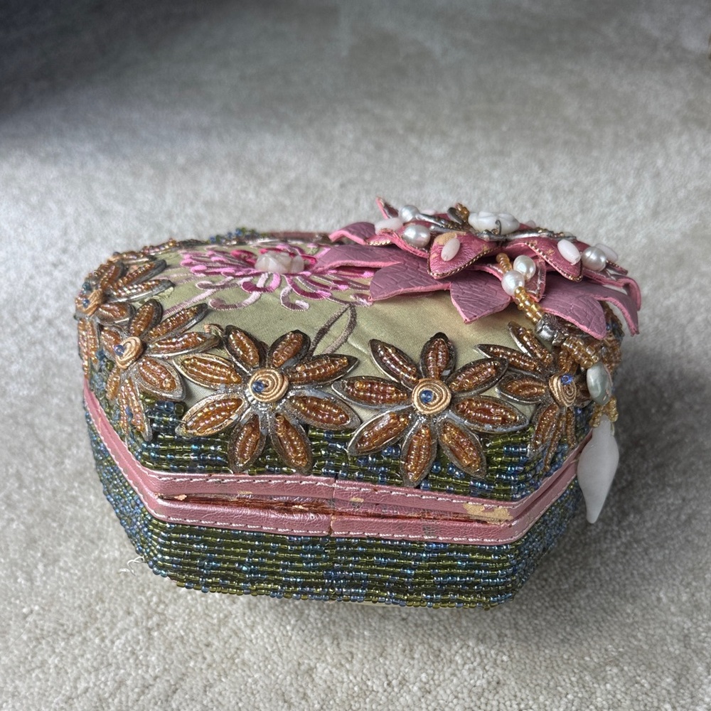 Mary Frances Embellished Floral Handbag - Picture 3 of 16